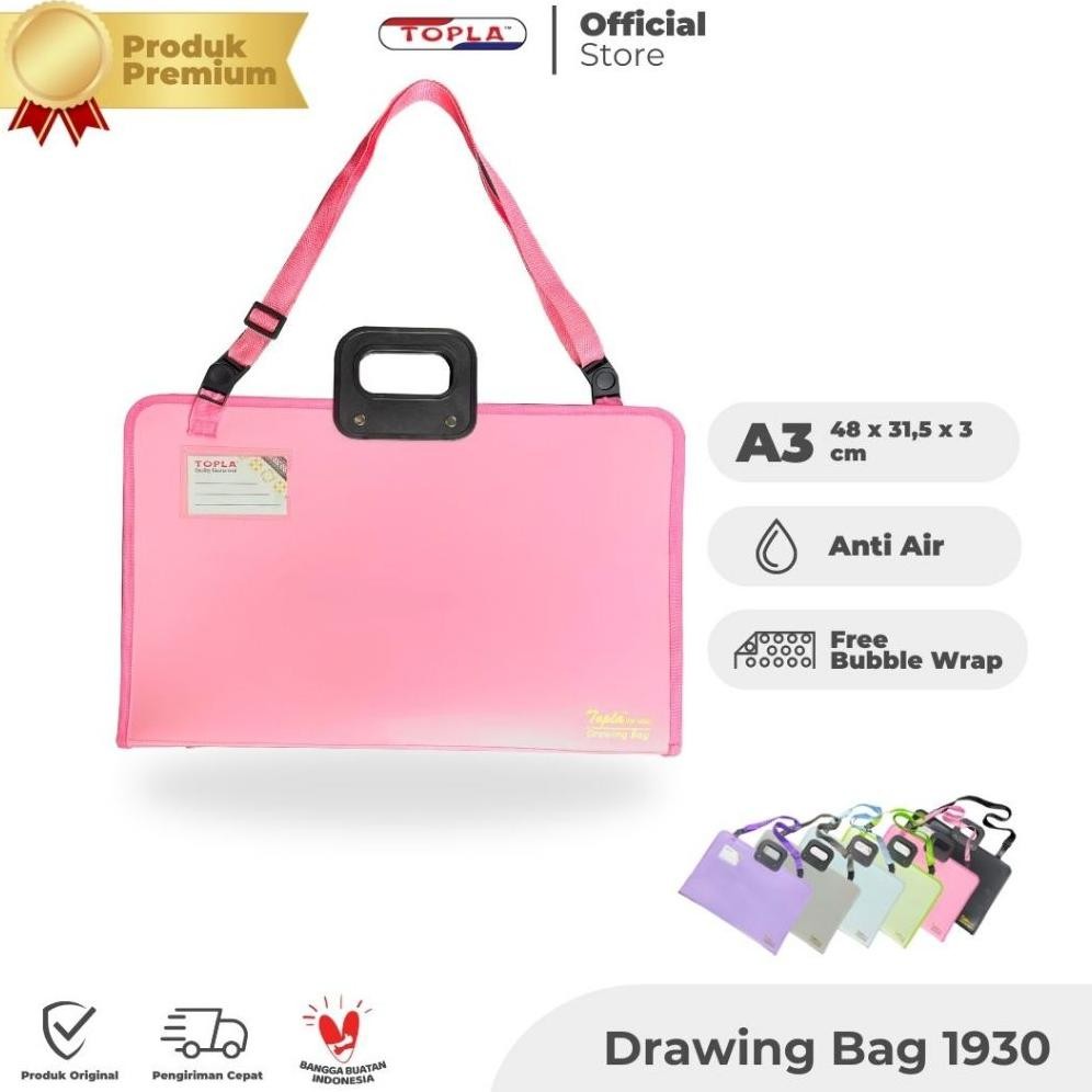

LINDU Drawing bag1930 tas buku gambar art bag map portofolio fotografi dan arsitek ukuran A3 Topla