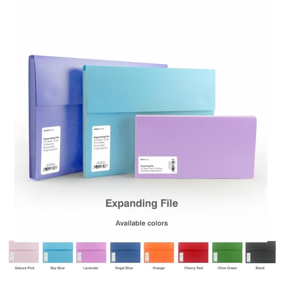 

LINDU Daiichi - Expanding FIle Organizer Map Harmonika Map Sekat dengan Perekat Sentuh 12 Pocket DPR2 ukuran FC/A4/Giro