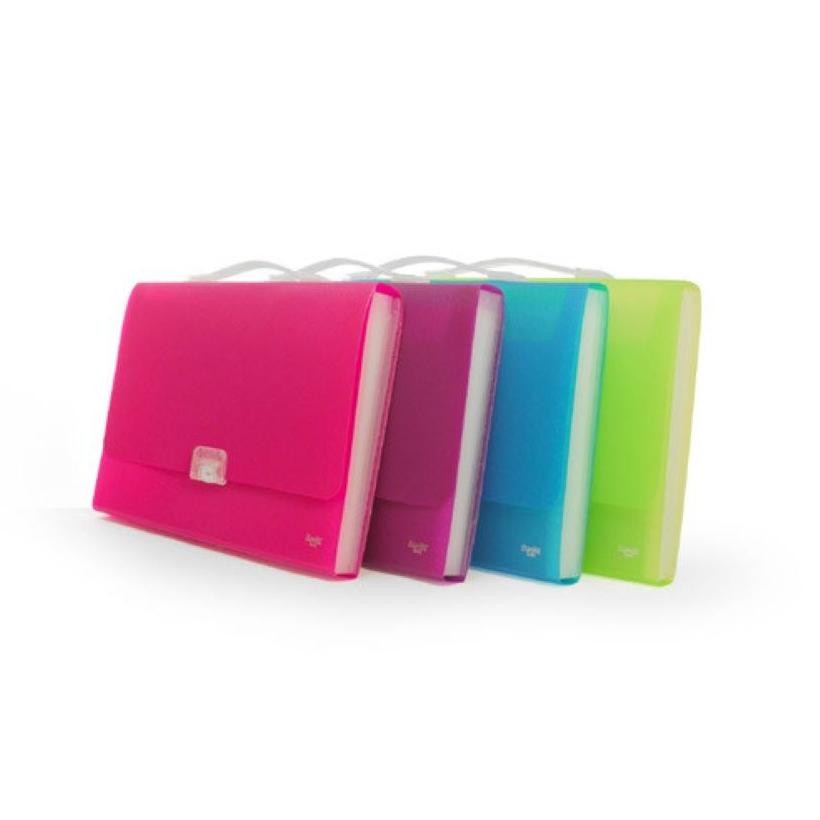 

LINDU Bantex Expanding File Folio/F4 with Handle - 3603
