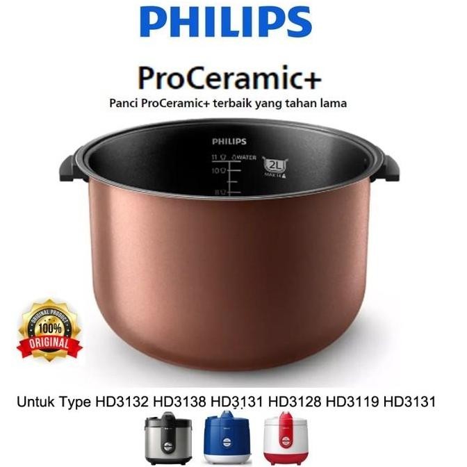 Sale Philips Inner Pot 2L Proceramic+ Hd3132 3129 3119 3138 Panci Magic Com