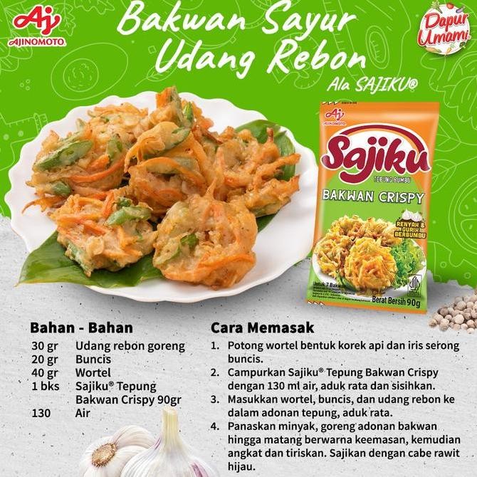 

Murah Sajiku Tepung Bumbu Bakwan Crispy Sachet 210G (15 Pcs)