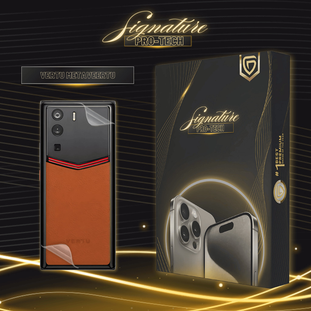 UniGet SIGNATURE PRO-TECH - Premium Anti-Scratch Protector for Vertu Metavertu / Back Cover Guard Ca