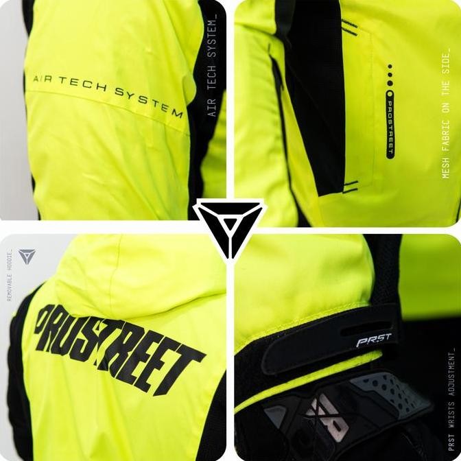 Terjangkau Jaket Motor Prostreet Spectre Air Tech System Fluo