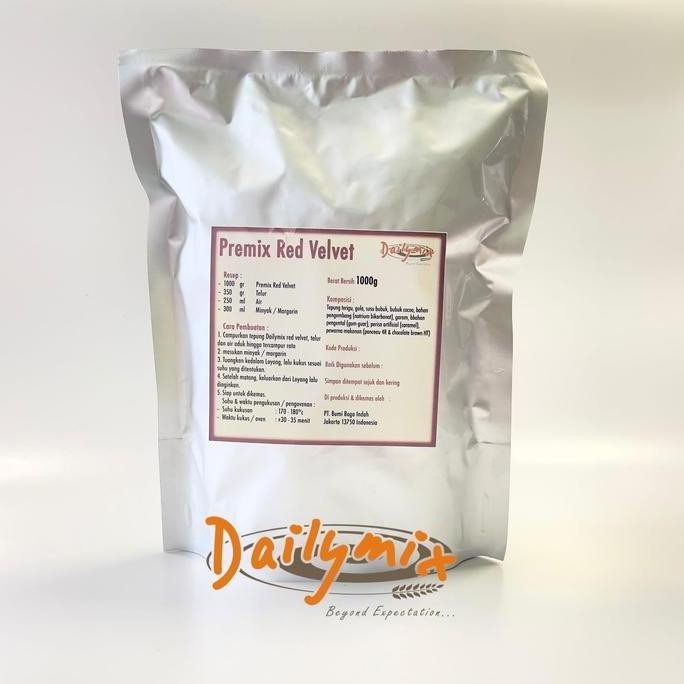 

Terlaris Tepung Premix Dailymix Sponge Red Velvet Cake