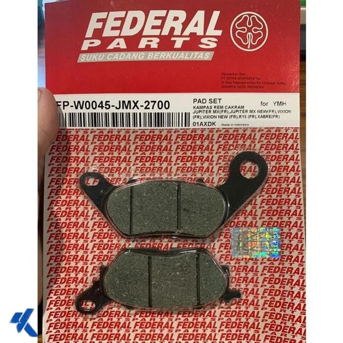 PROMO MURAH BRAKE PAD KAMPAS REM DEPAN MIO J GT 125 W0045-JMX FEDERAL