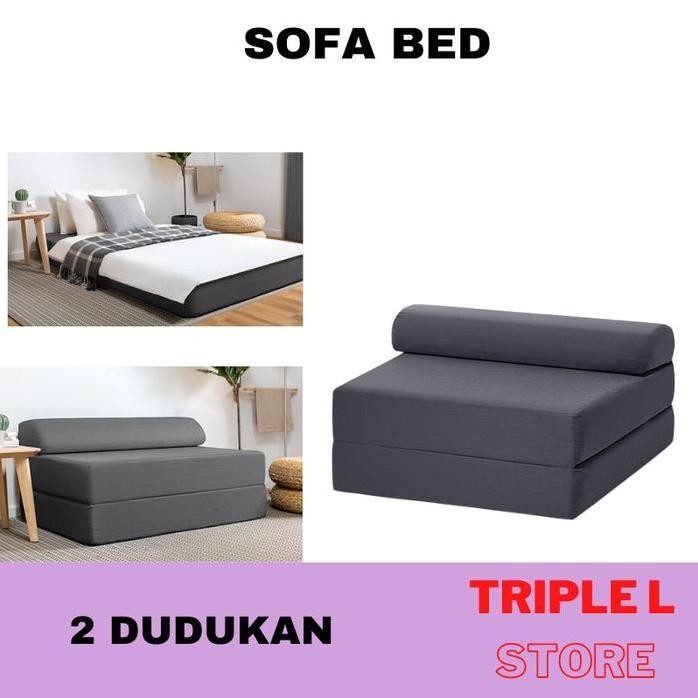 Terlaris Sofa Bed Sofa Lipat 2 Dudukan Sofa Tempat Tidur Lebar 120 Cm