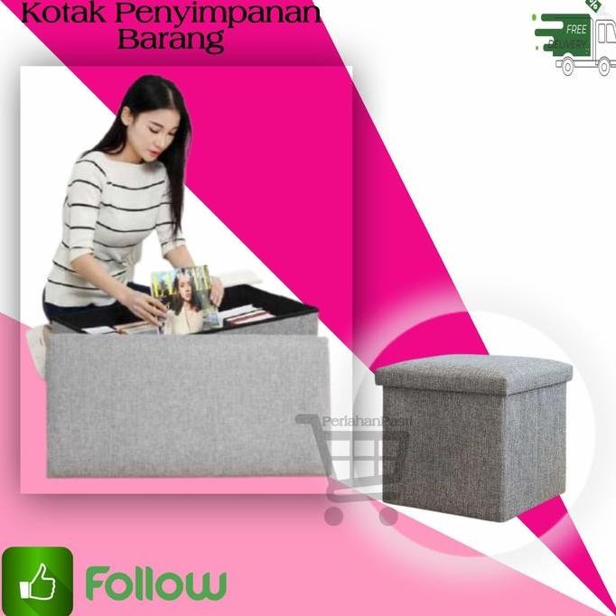 

Terlaris Kotak Barang Creative Storage Box Stool Multifungsi Kursi Sofa Lipat