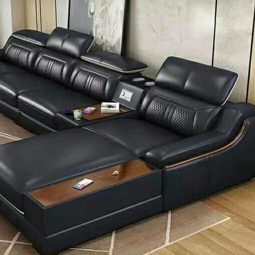 Terlaris Sofa Kulit Mewah Modern Mode Amerika