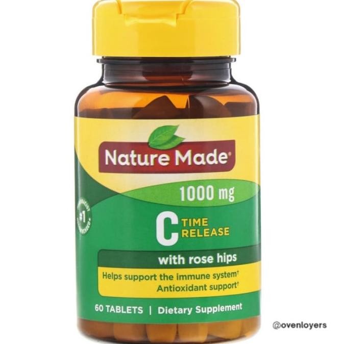 Nature Made Vitamin C With Rose Hips 1000 Mg 60 Tablets