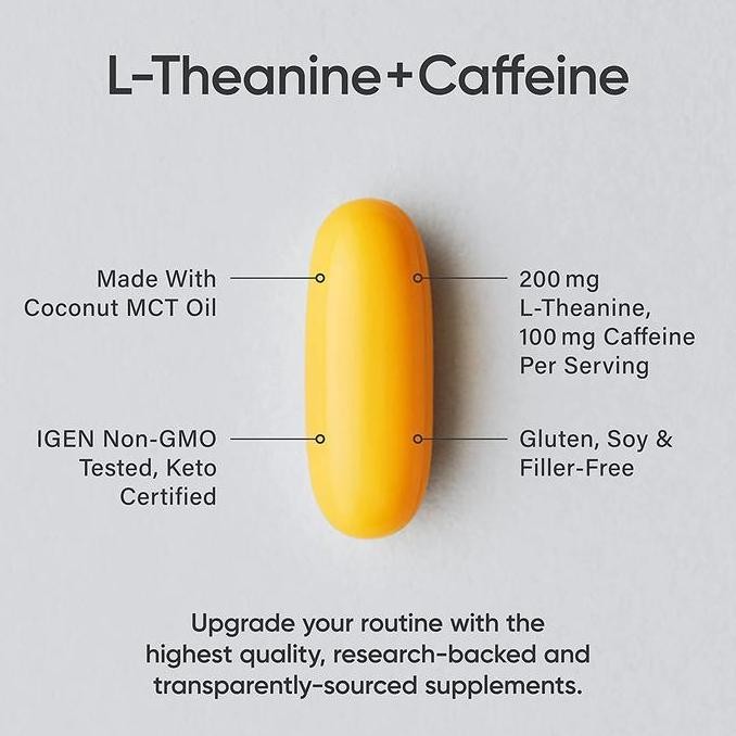 Sports Research L-Theanine & Caffeine With Mct Oil 60 Softgels