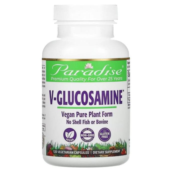 Paradise Herbs Vegan Glucosamine 120 Vegetarian Caps Original Produk