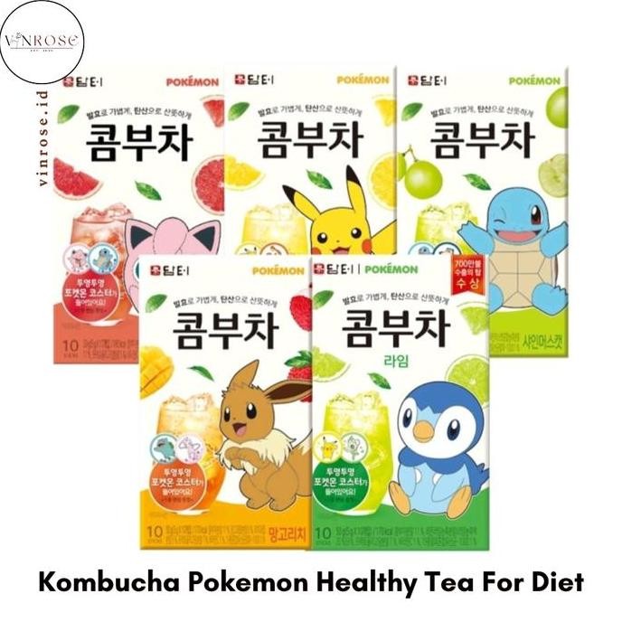 

Kombucha Pokemon Healthy Tea For Diet Korea/ Slimming Tea