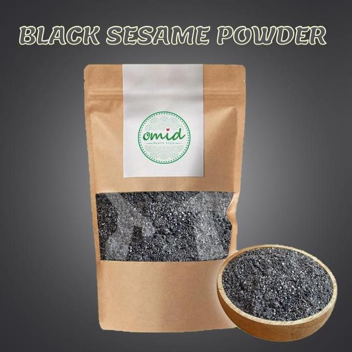 

Terlaris [ 250 Gr ] - Black Sesame Seeds Powder | Tepung Biji Wijen