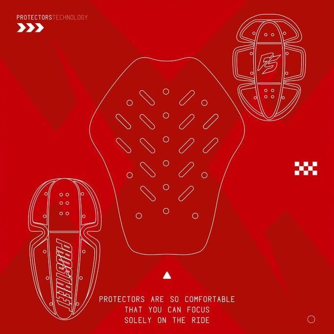 ready Jaket Motor - RC X Prostreet Atlas V2 Collab Black Red Jacket Original