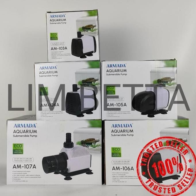 Terlaris Pompa Aquarium Armada 103 / 104 / 105 /106 / 107 / Power Head Armada