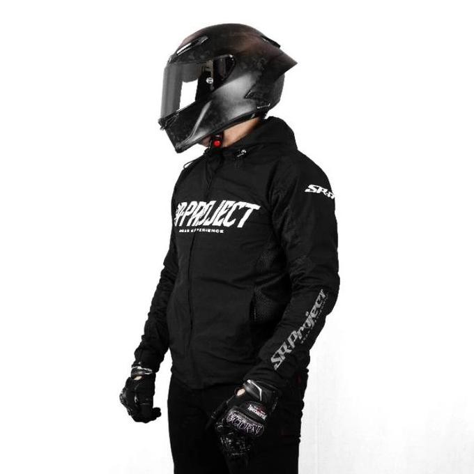 ready SR PROJECT Aero Tech Black Jaket Motor Harian Touring Original