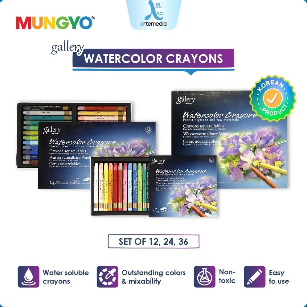 

LINDU Mungyo Gallery Watercolor Crayon Set Krayon Cat Air