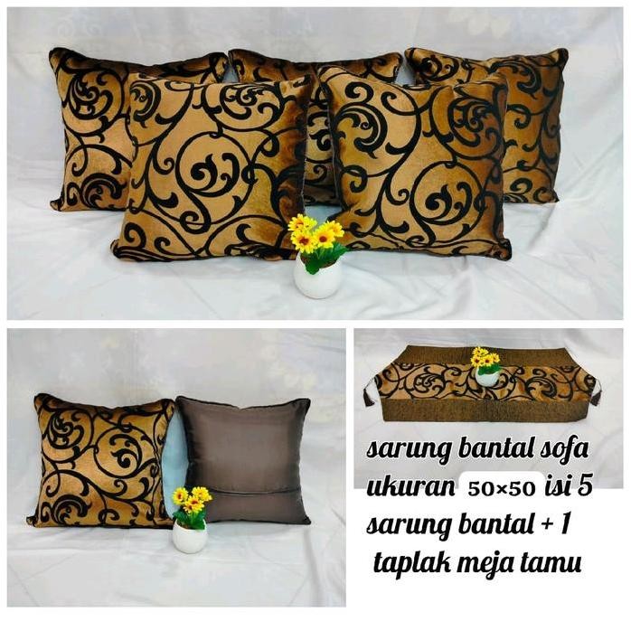 Terlaris Sarung Bantal Sofa 50X50/Sarung Bantal Sofa Set