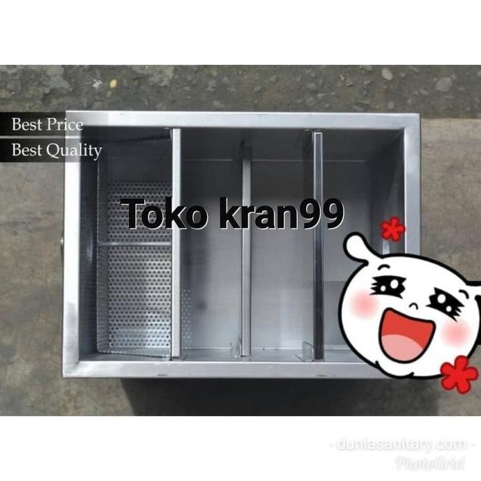 

Terlaris Grease Trap Stainles Sus 304 Tebal Saringan Lemak Dapur/ Sink