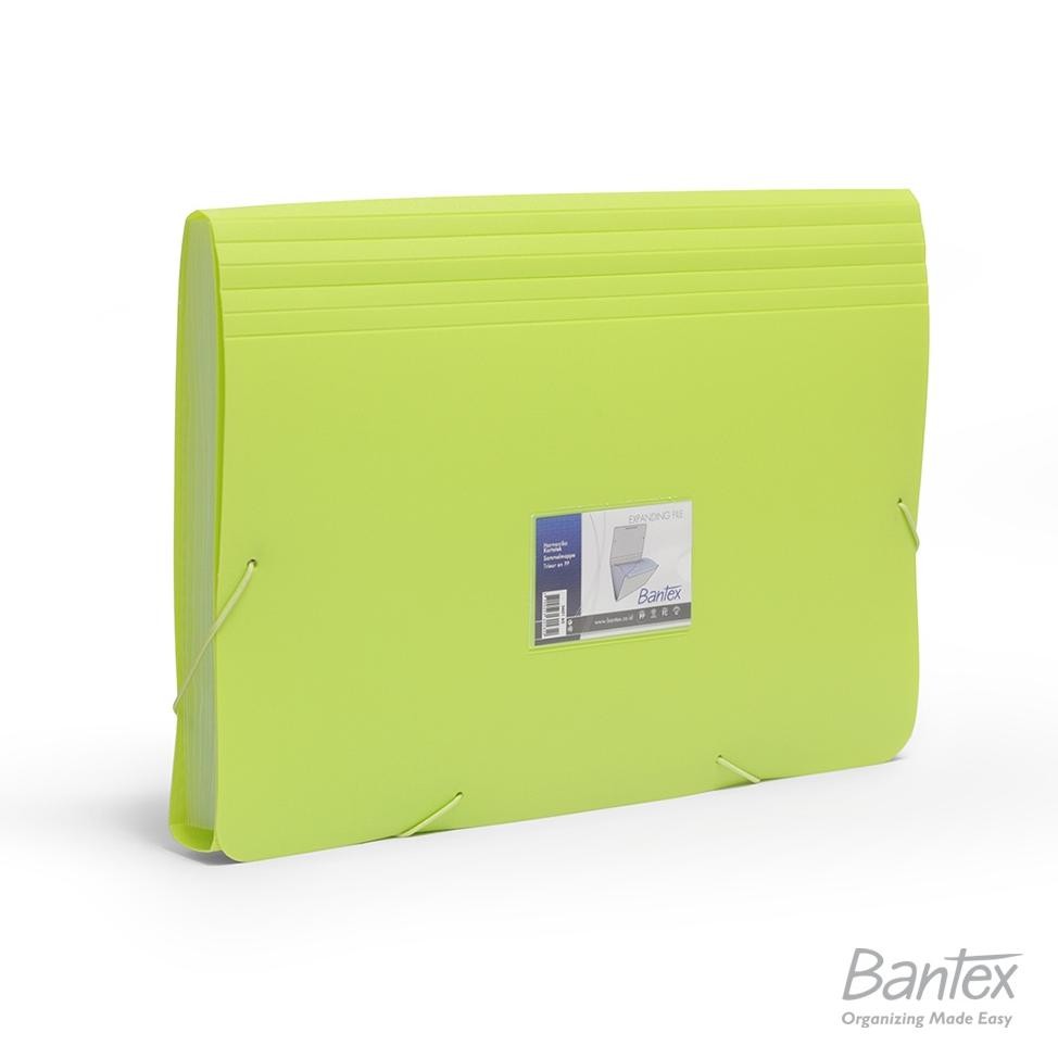 

LINDU Bantex Expanding File PP Folio Lime #3601 65