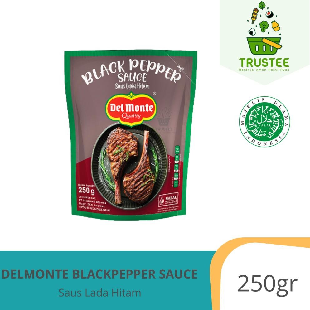 

Ur37 Pl30 Paling Murah!!! Delmonte Saus Lada Hitam / Black Pepper Sauce 250Gr Original Terlaris Ur37