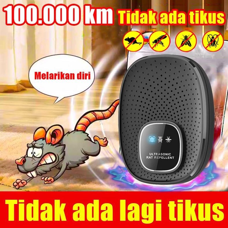 TERLARIS 100.000 Km Tidak Ada TikusPengusir Tikus Ultrasonik Pengusir Tikus Nyamuk Laba-Laba Pengusi