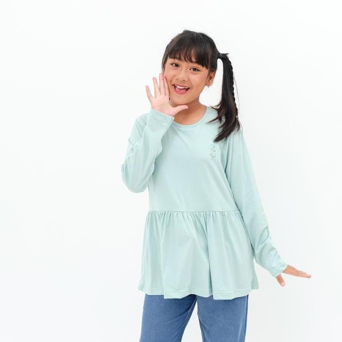 Tersedia Atasan Baju Blouse Kaos Lengan Panjang Tunik Anak Perempuan Remaja Cewek Tanggung 6 8 10 12