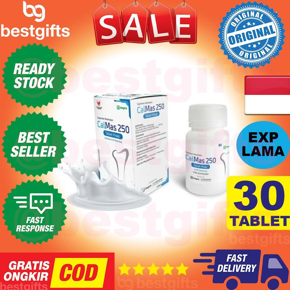 CALMAS CAL MAS SUPLEMEN KESEHATAN KALSIUM PENINGGI BADAN 30 TABLET HISAP