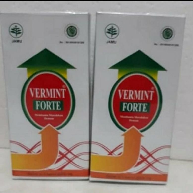 FORTE Vermint FORTE KAPSUL EKSTRAK CACING OBAT DEMAM TIPES TYPUS