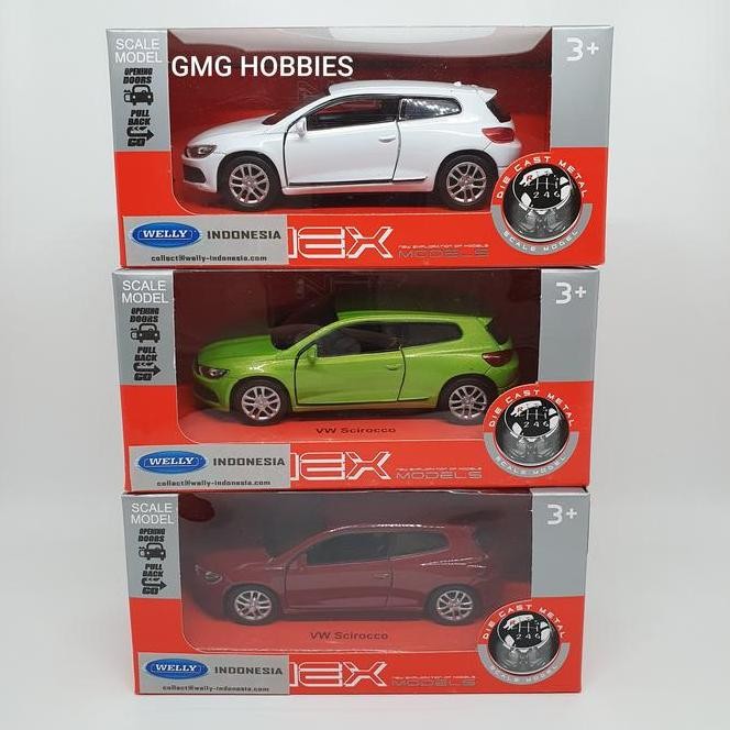 1:36 WELLY NEX VOLKSWAGEN SCIROCCO VW Diecast Miniatur Mobil Mainan