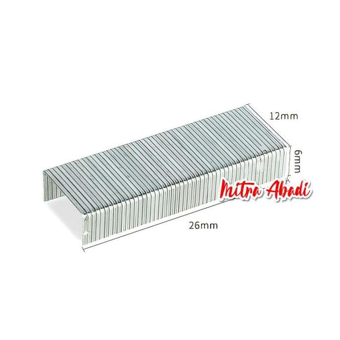 

REFILL ISI ULANG STREPLES / STAPLES KARDUS NO. 12 ( 24/6 ) ISI 1000 PC