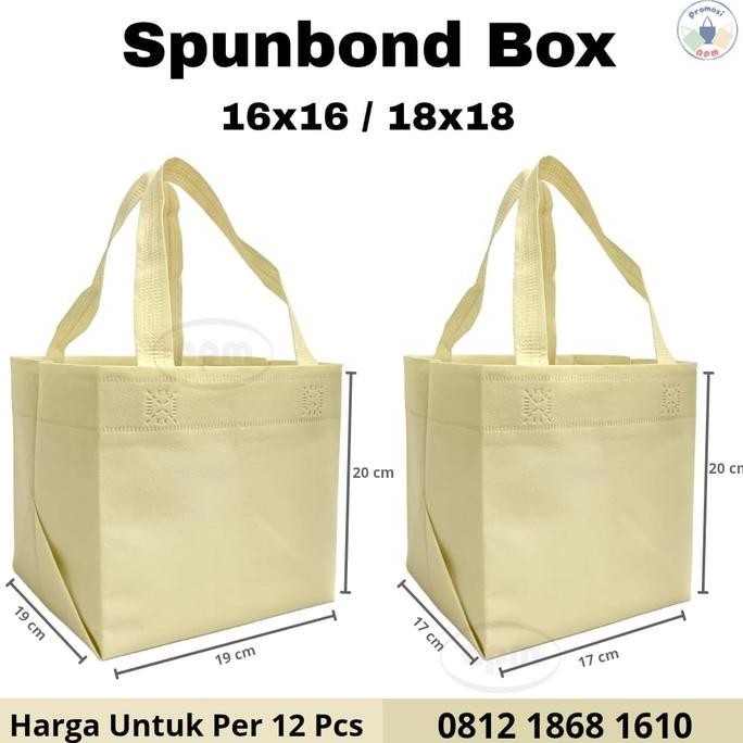 

ready Tas Spunbond Kotak Ukuran 18 cm