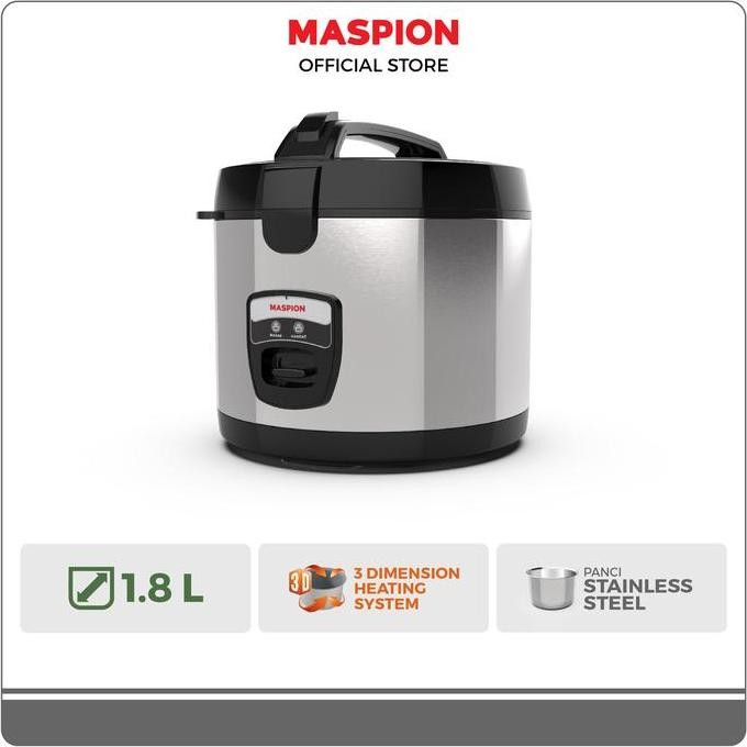 Maspion Rice Cooker Magic Com 1.8 Liter MRC-1856 BSS
