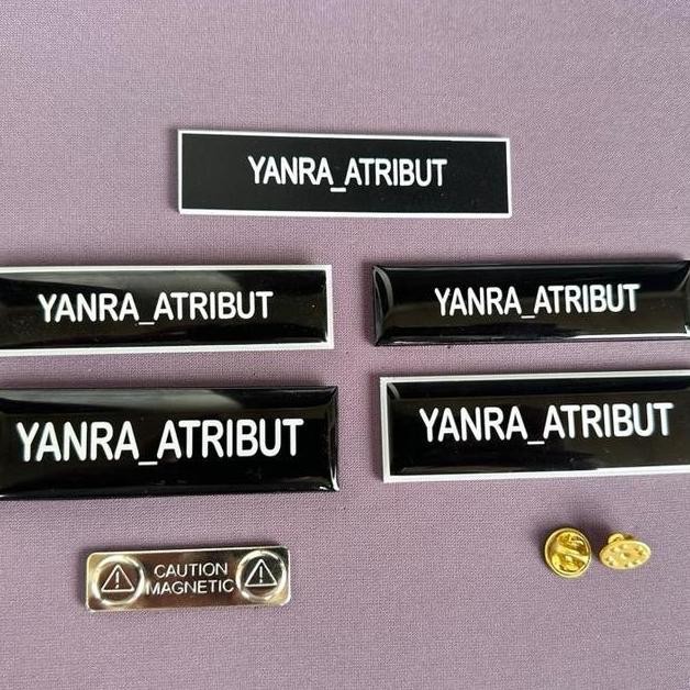 

Papan Nama / Name Tag Paku Magnet Peniti Request Nama Sendiri / Bhayangkari / Bintara / Perwira / Brimob / Sabhara Polri / Asn Pns Dinas / Satpam / Pol PP Premium PROMO TERBATAS