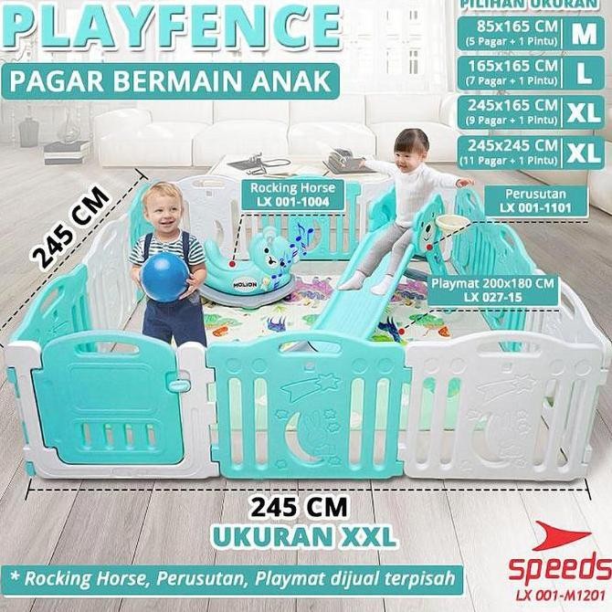 HARGA DISC - [SET] Pagar Anak Pagar Bayi Set Playpen Bayi Pagar Mainan Anak Bisa Dilipat Babyfance 0