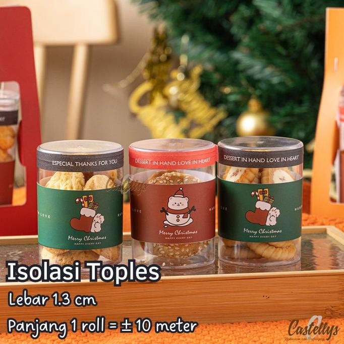 

ready Isolasi Selotip Tape ISS Toples Kue Kering Nastar Hampers Cookies