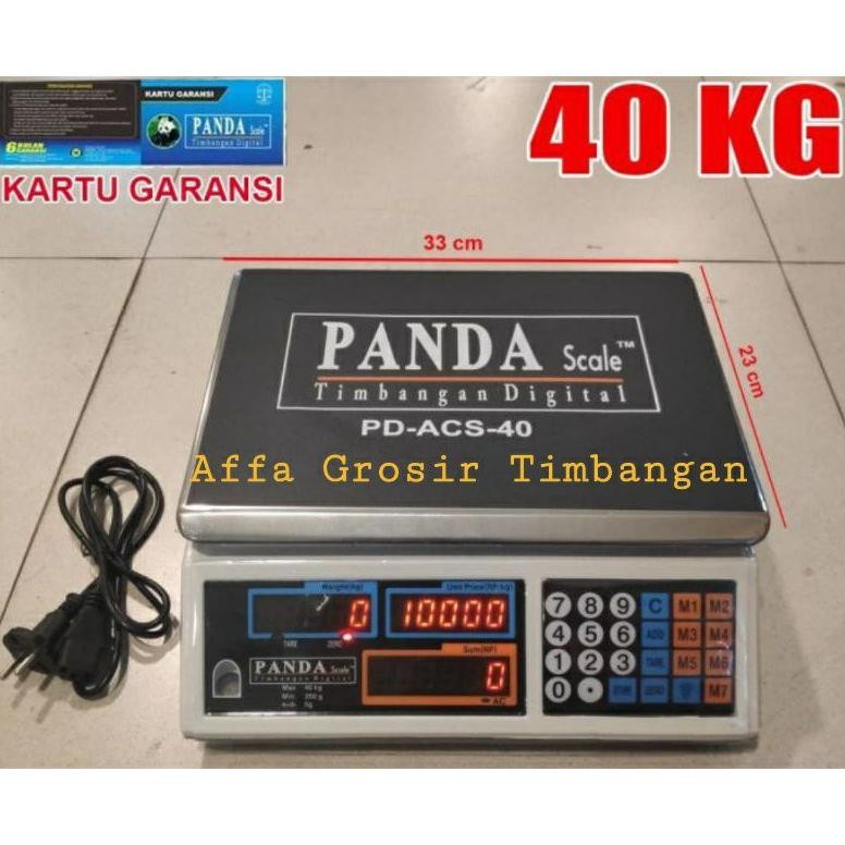 NEW Timbangan Digital 40kg Timbangan Laundry Dan Paket. Timbangan Buah Elektrik 40 Kg Panda / Timban