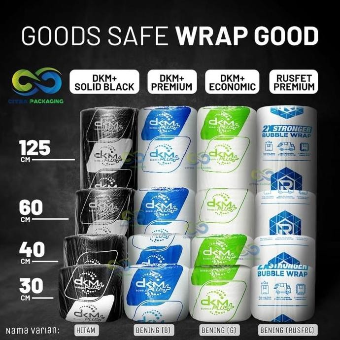 

ready BUBBLE BUBLE WRAP MURAH PREMIUM 125 CM X 50 M BENING - DKM GREEN