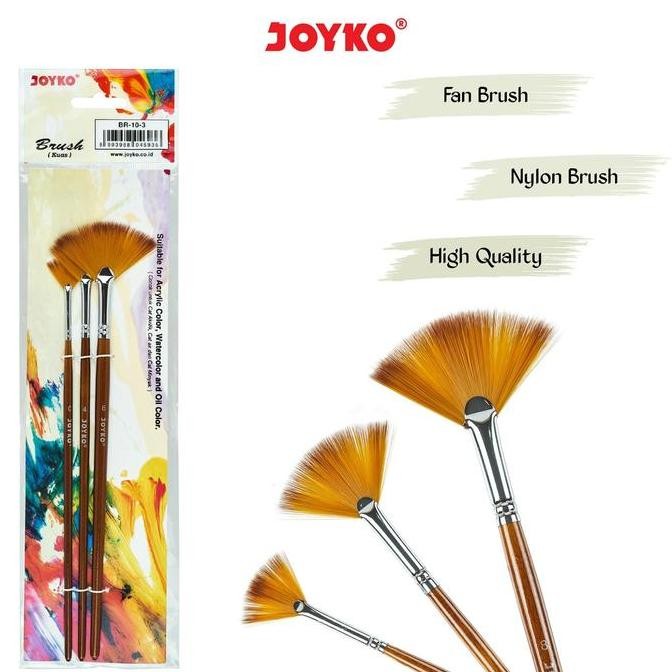 

ready !!! NYLON FAN PAINT BRUSH SET KUAS LUKIS KIPAS NILON