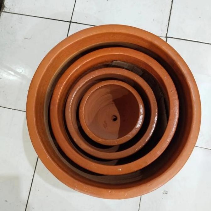 baru pot gerabah guci jumbo, pot tanah liat besar, khusus go jek