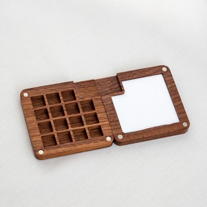 

ready !!! Wooden Palette 15 / Magnetic Wooden Palette for Watercolor/ Mini