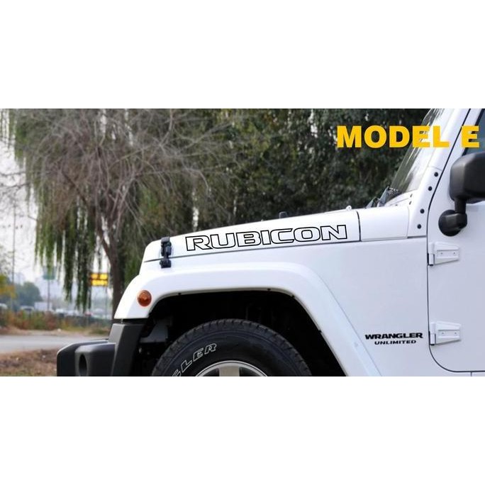 Sticker Aksesoris Mobil Jeep Rubicon semua mobil murah