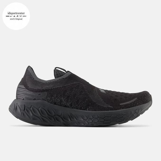 Diskon New Balance Fresh Foam X 1080 Unlaced Mens Running Shoes - Blacktop