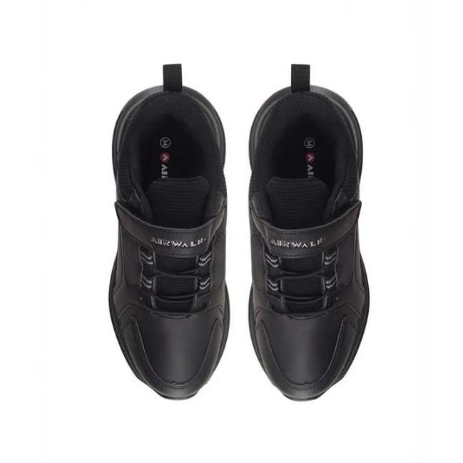Tersedia SALE Sepatu Sekolah AIRWALK Unisex Hitam Polos Original