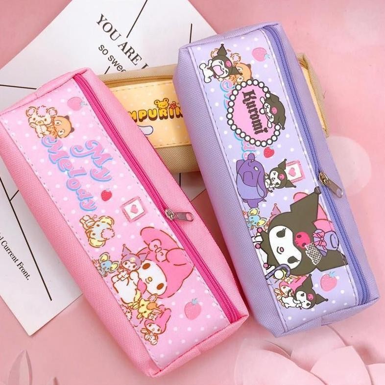 

Hjg-7 Hj-43 Rg-4 Kotak Pensil Kuromi Sanrio Pompurin Melody Hello Kitty Peratalan Sekolah Anak Anak Kp008 Terlaris Original