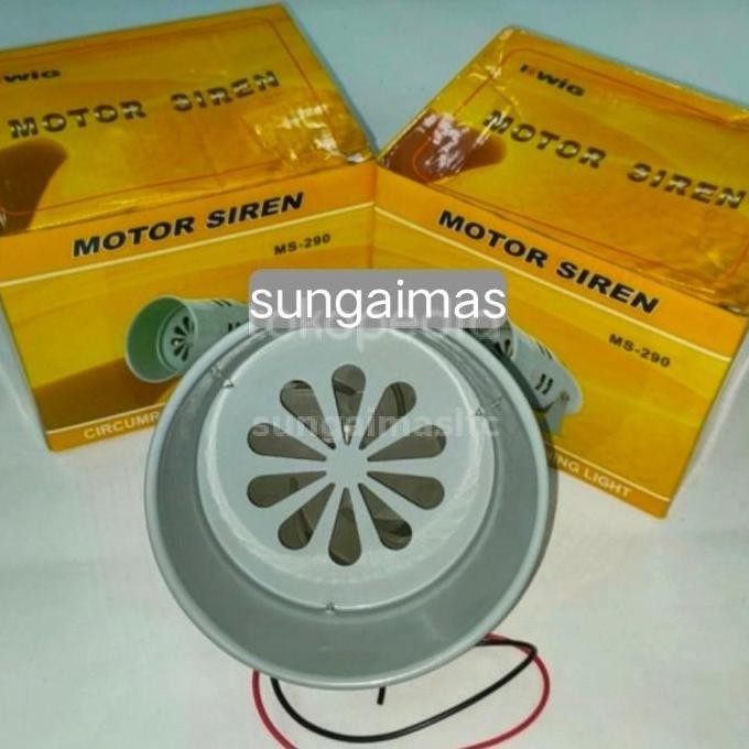 Motor sirine ms-290 220 Volt AC,24 volt DC,12Volt DC merk EW
