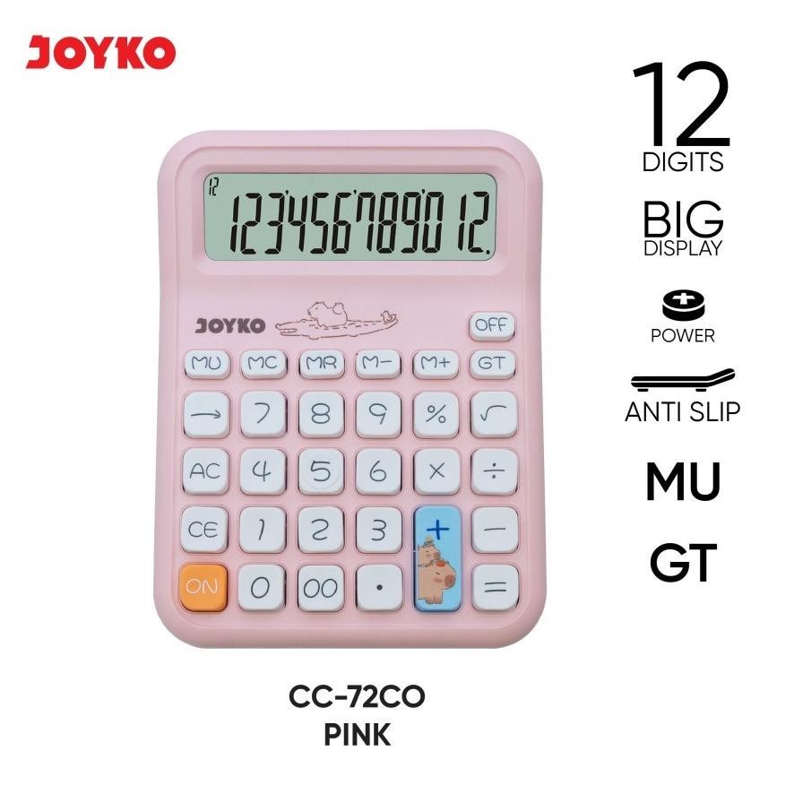 

Tc21 Dg-78 Ve29 Kalkulator Color Pastel Joyko Cc 72Co - Calculator Tombol Empuk / Warna Karakter Imut Cc-72Co Murah Viral