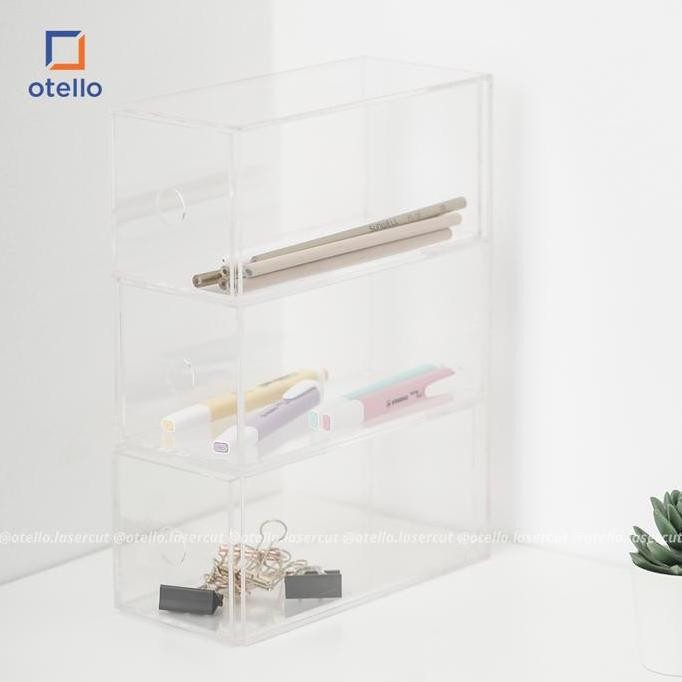 Miliki Milan | Laci Akrilik Rak Laci | Acrylic Organizer Akrilik Kotak Laci