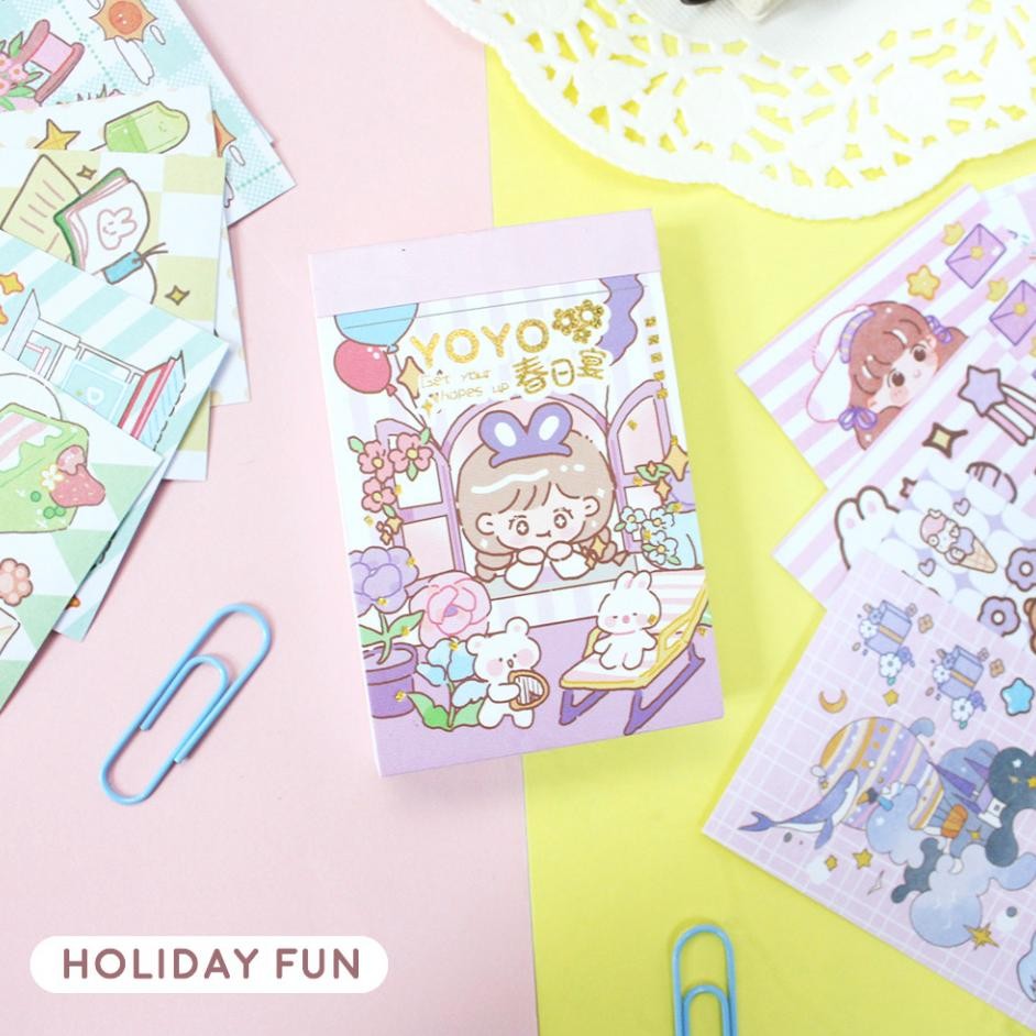 

Flase Sale Tgc-1924 Aq-54 Yoyo Candy Star Mini Sticker Book / Sticker Mini Book / Stiker Tempel Mini Motif Gambar Lucu Terlaris Original