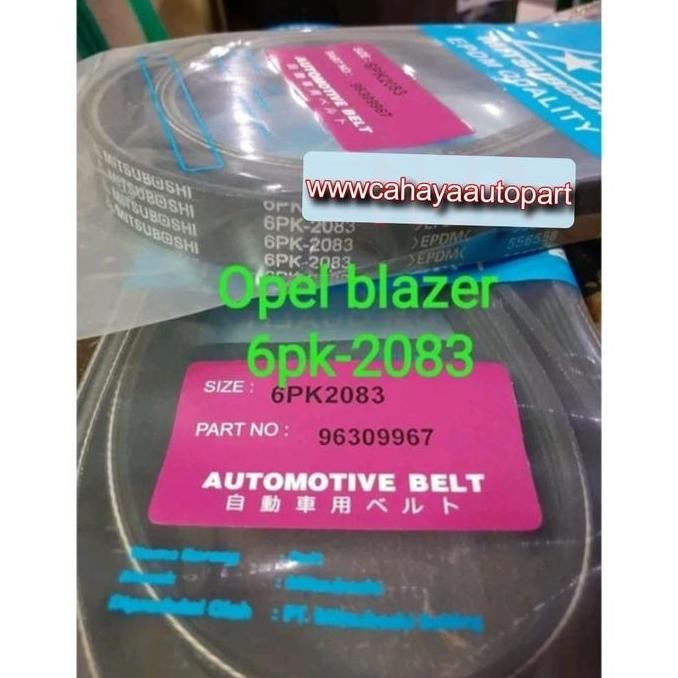 . Fan Van V Belt Tali Kipas 6pk-2083 Opel Blazer 6pk2083 96309967
